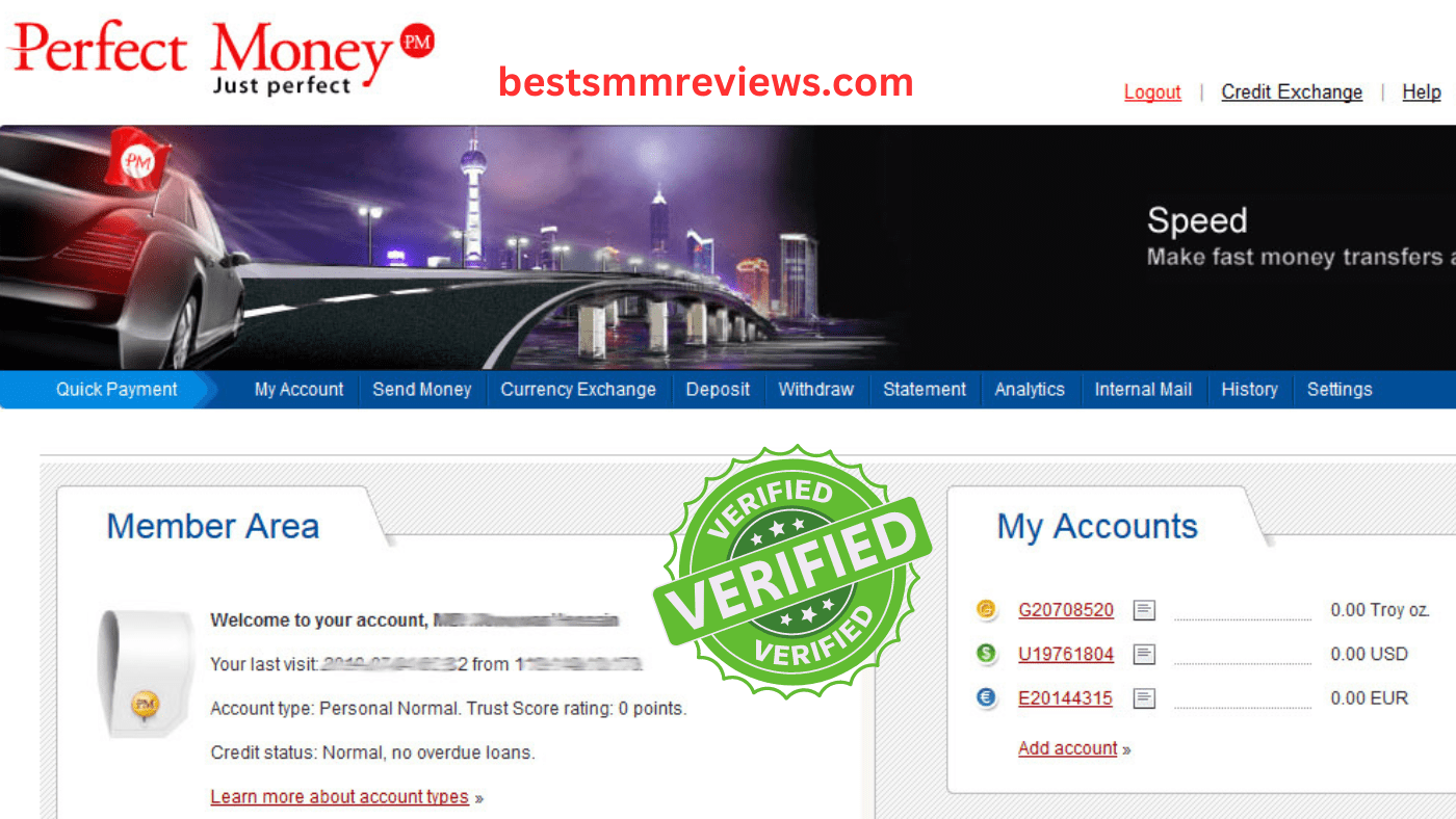 Buy Verified Perfect Money Account